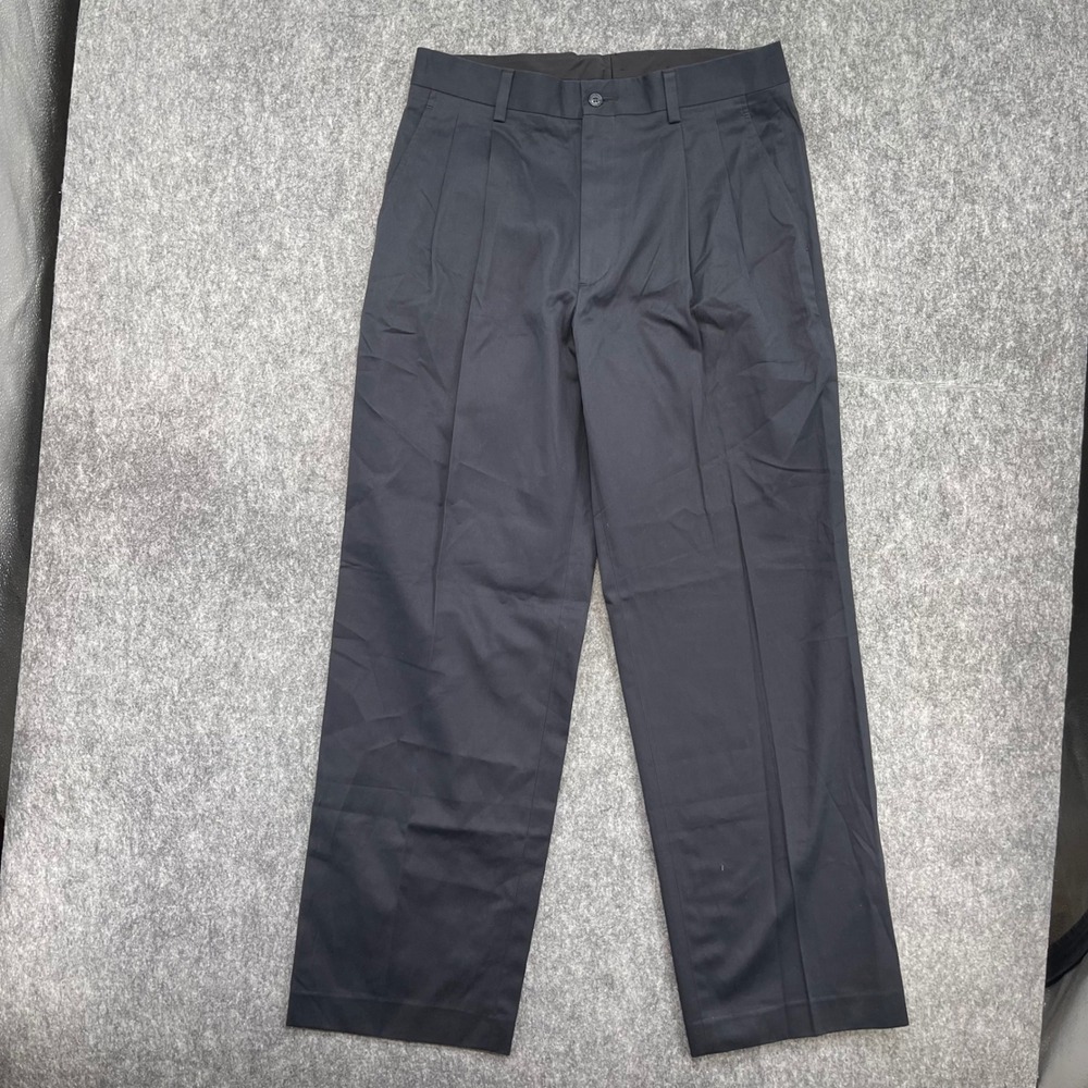 J Crew Pants Mens 32x30 Pleated Navy Blue Cotton Trousers New Vintage